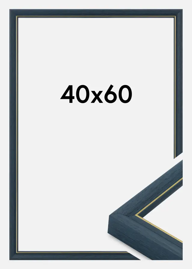 Cadre Canterbury Verre Acrylique Bleu 40x60 cm