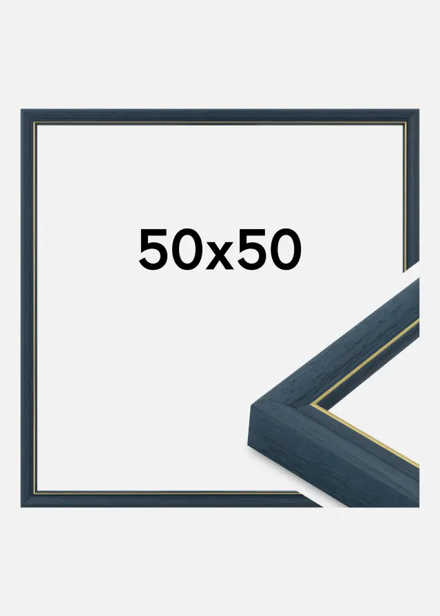 Cadre Canterbury Verre Acrylique Bleu 50x50 cm