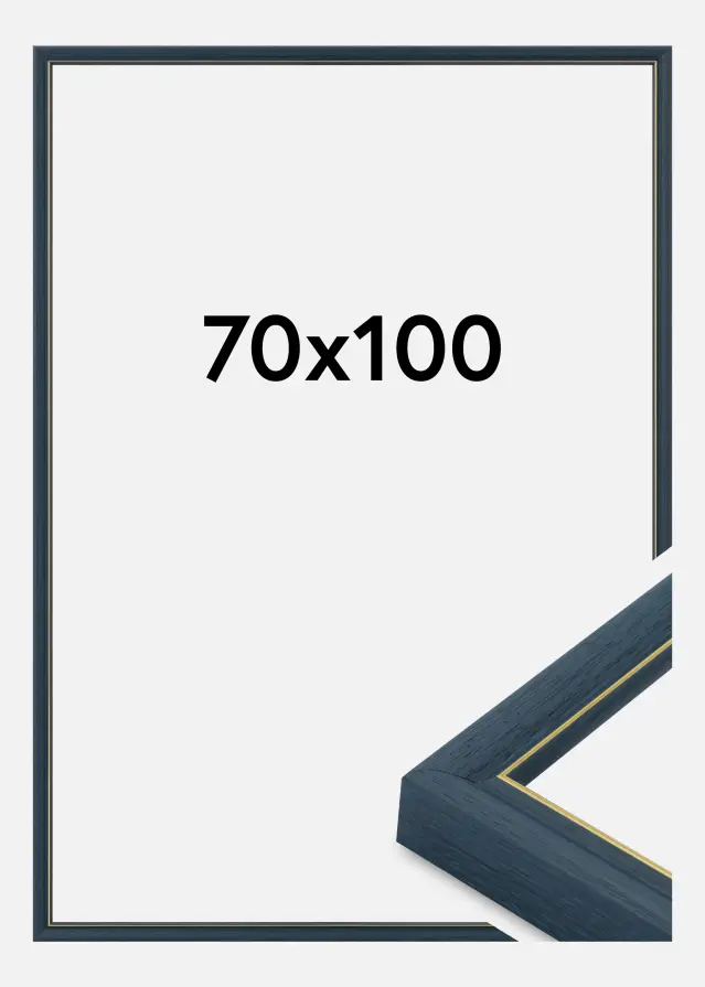 Cadre Canterbury Verre Acrylique Bleu 70x100 cm