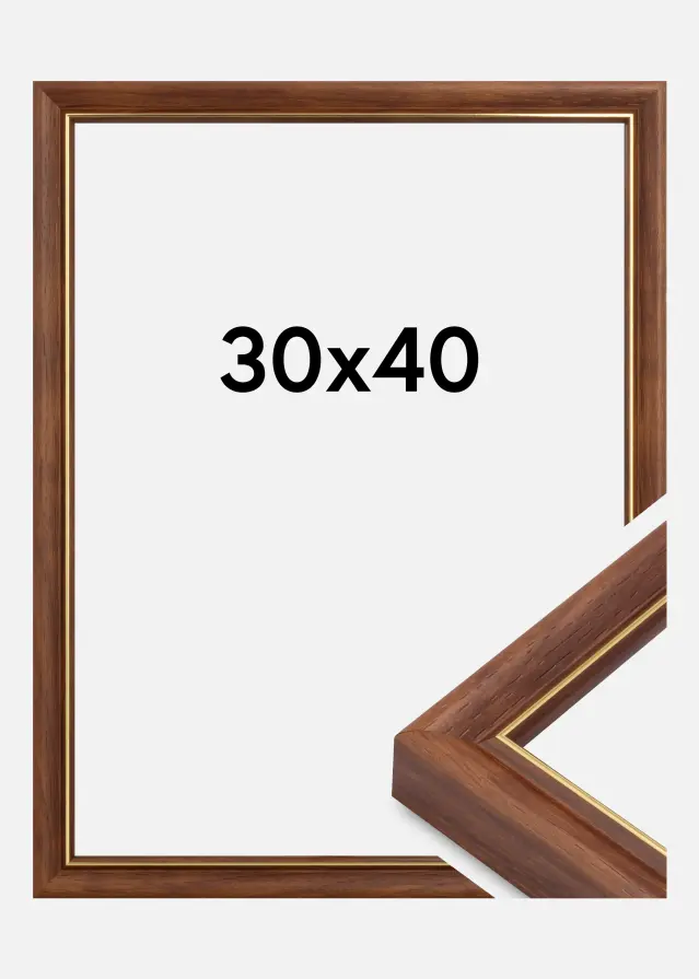 Cadre Canterbury Verre Acrylique Brun 30x40 cm