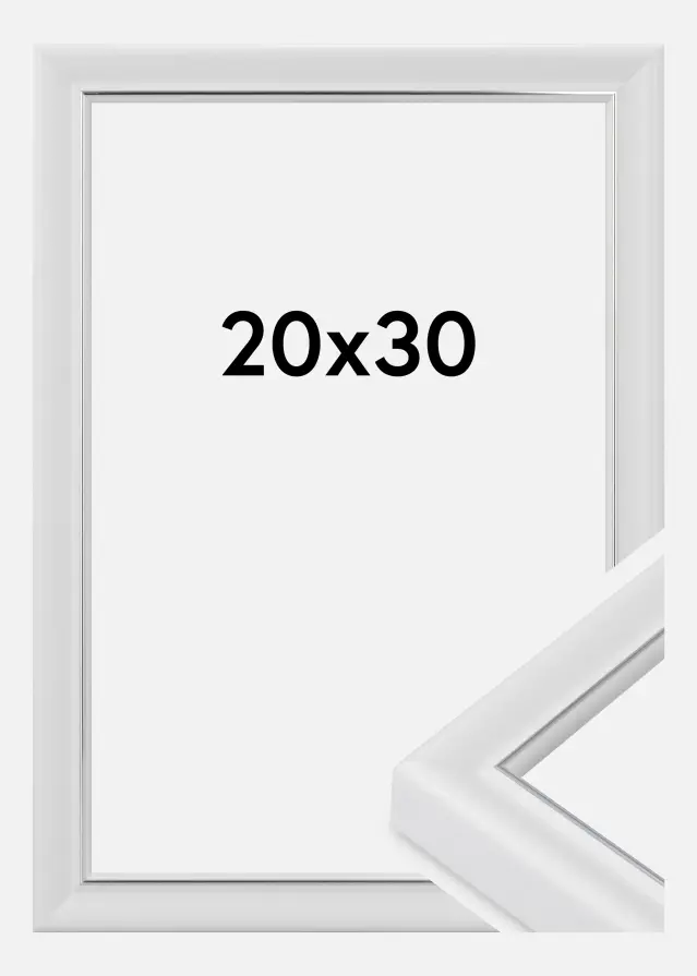 Cadre Canterbury Verre Acrylique Blanc 20x30 cm