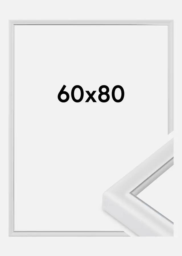 Cadre Canterbury Verre Acrylique Blanc 60x80 cm