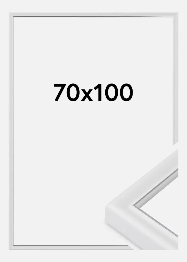 Cadre Canterbury Verre Acrylique Blanc 70x100 cm
