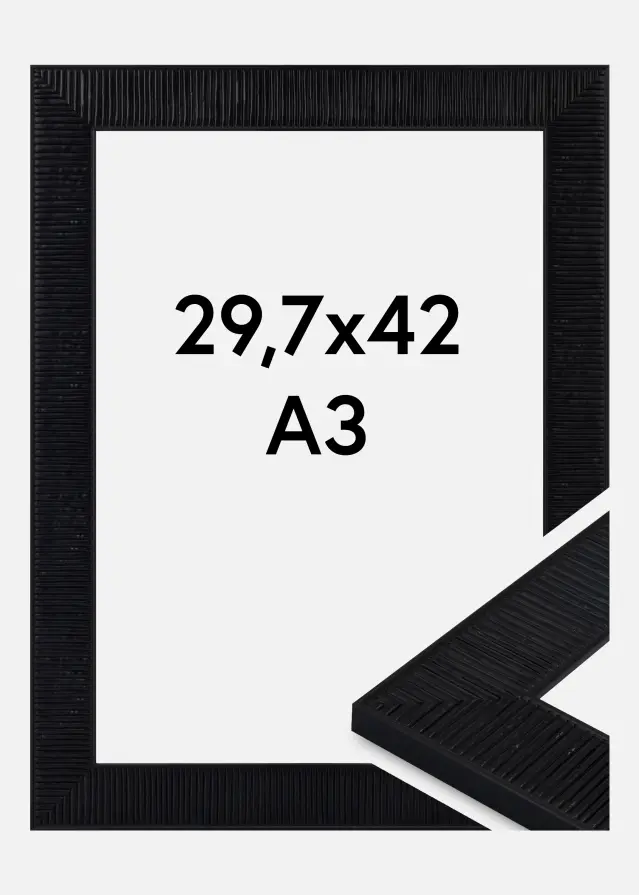 Cadre Lund Verre Acrylique Noir 29,7x42 cm (A3)