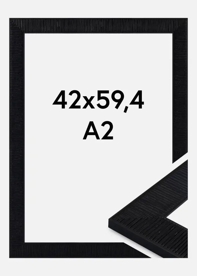 Cadre Linea Verre Acrylique Black 42x59.4 cm (A2)