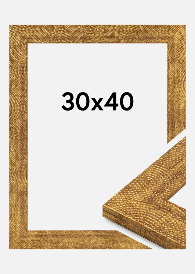 Cadre Linea Verre Acrylique Gold 30x40 cm