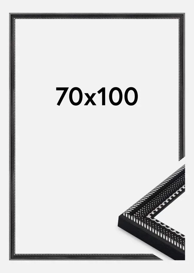 Cadre Trellis Verre Acrylique Vintage Black 70x100 cm