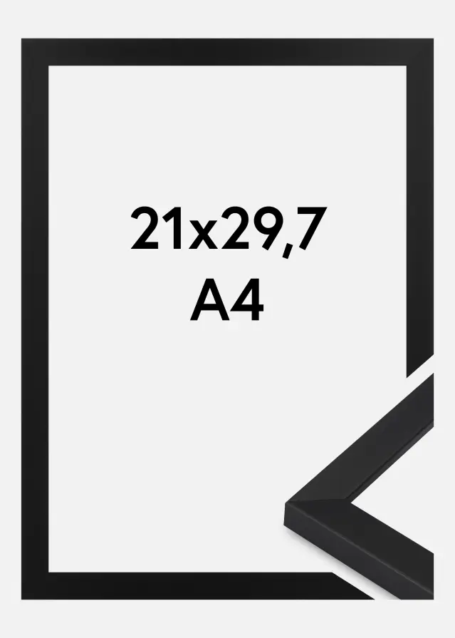 Cadre Oban Verre Acrylique Noir 21x29,7 cm (A4)