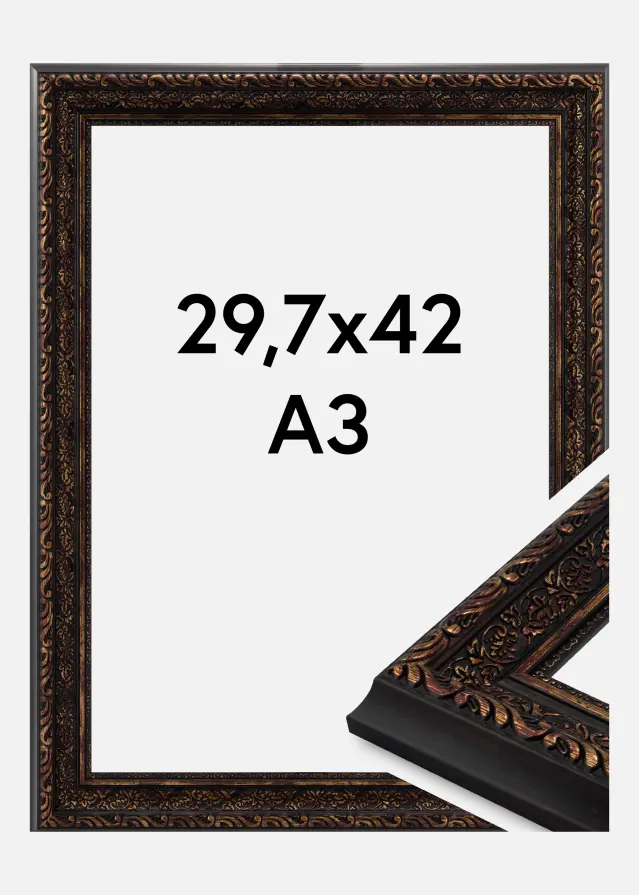 Cadre Imperial Verre Acrylique Or 29,7x42 cm (A3)