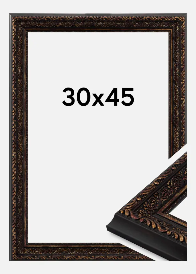 Cadre Ornato Verre Acrylique Vintage Gold 30x45 cm