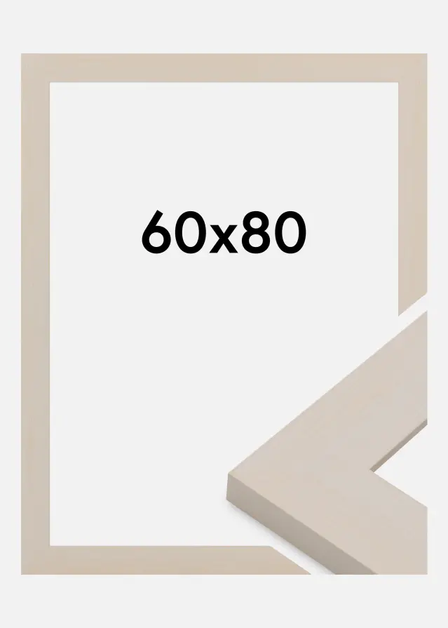 Cadre Pembrokeshire Verre Acrylique Blanc 60x80 cm