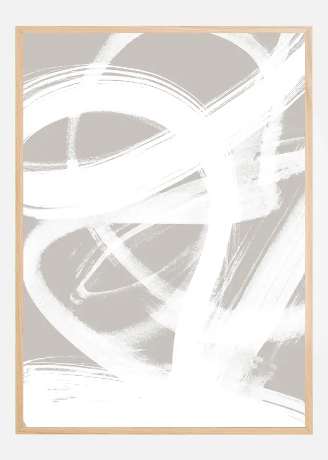 Abstract Brush Strokes Poster