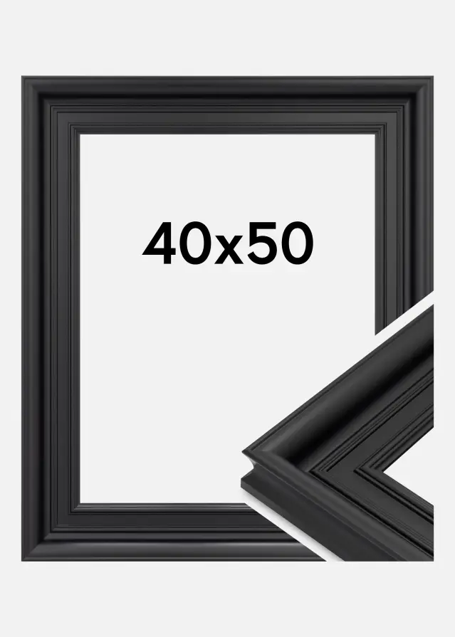 Cadre Scarborough Verre Acrylique Noir 40x50 cm