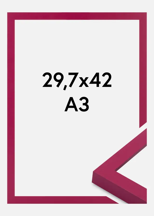 Cadre Selection Verre Acrylique Hot Pink 29.7x42 cm (A3)