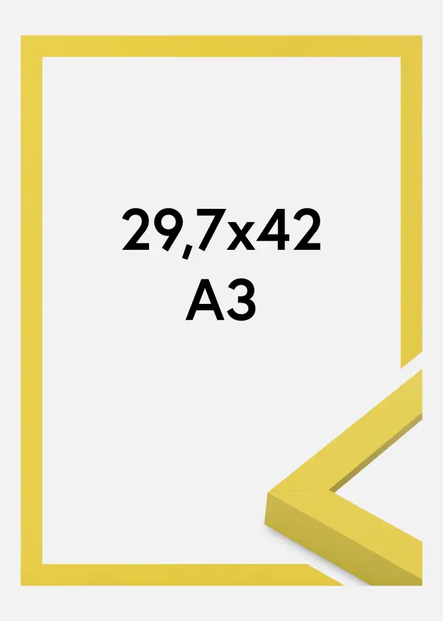 Cadre Selection Verre Acrylique Yellow 29.7x42 cm (A3)