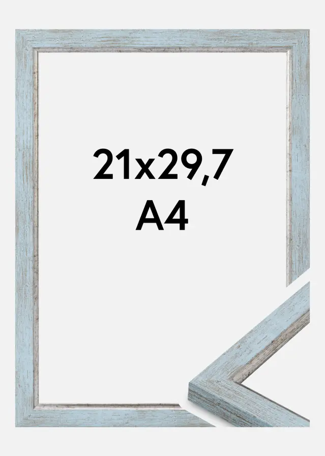 Cadre Whitby Verre Acrylique Bleu 21x29,7 cm (A4)