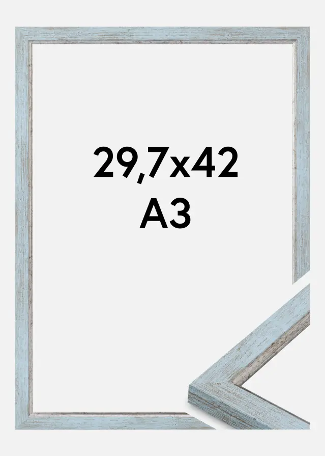 Cadre Whitby Verre Acrylique Bleu 29,7x42 cm (A3)