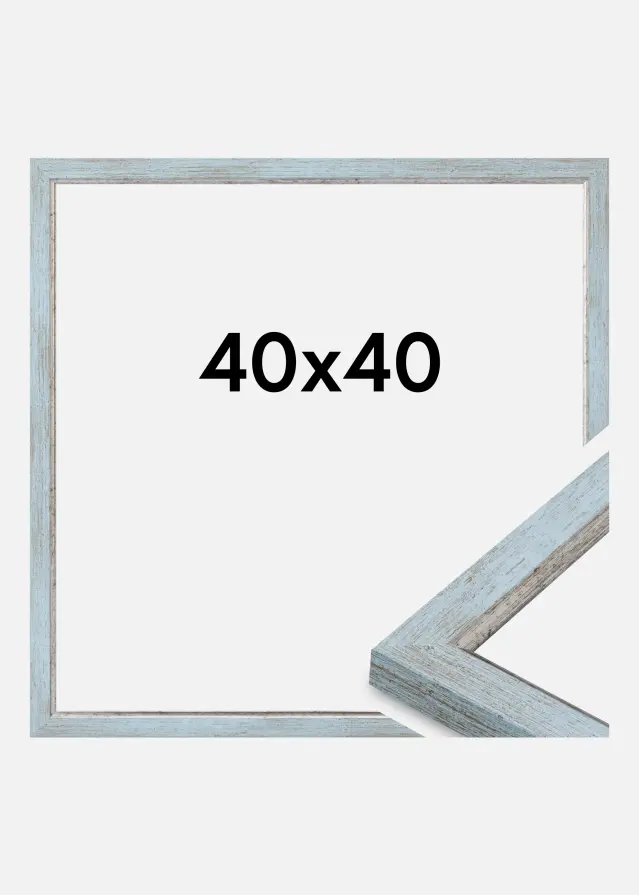 Cadre Whitby Verre Acrylique Bleu 40x40 cm