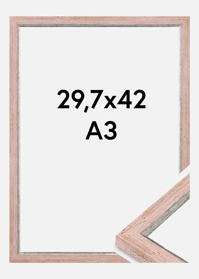 Cadre Whitby Verre Acrylique Rouge 29,7x42 cm (A3)