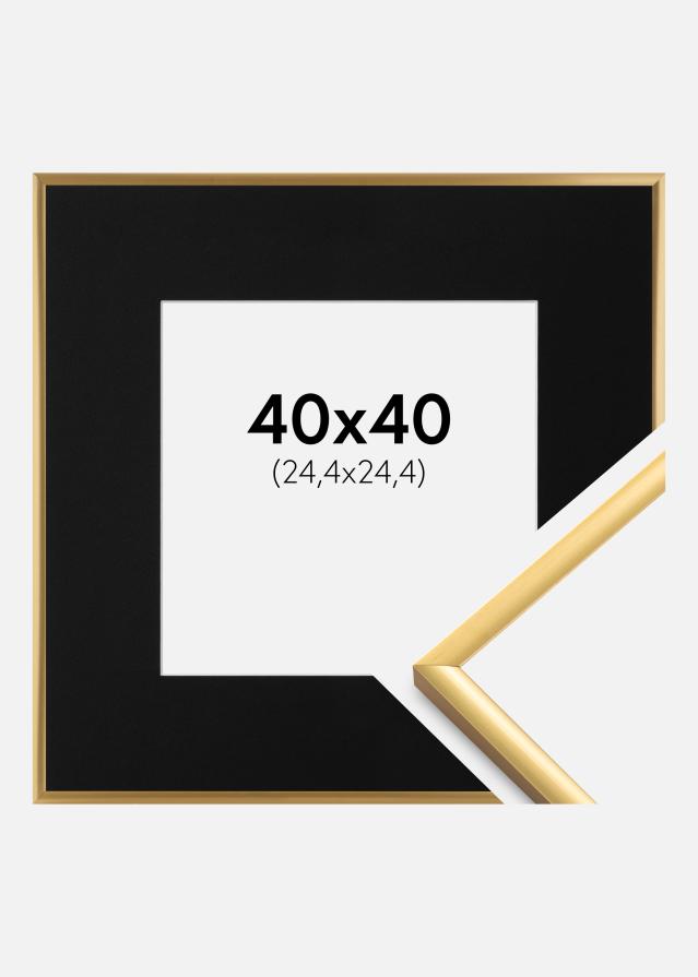 Cadre New Lifestyle Shiny Gold 40x40 cm - Passe-partout Noir 10x10 pouces