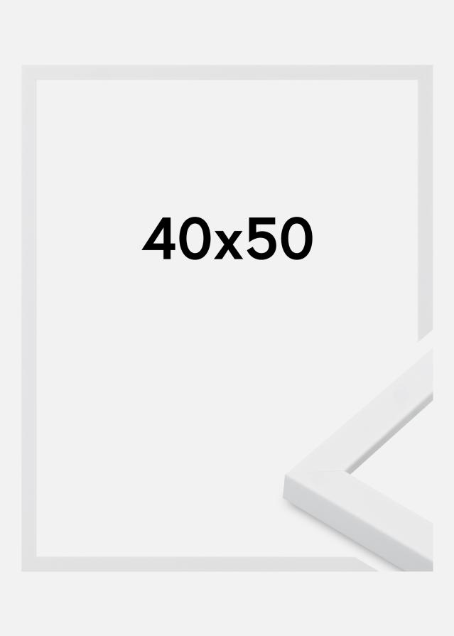 Cadre Oban Verre Acrylique Blanc 40x50 cm