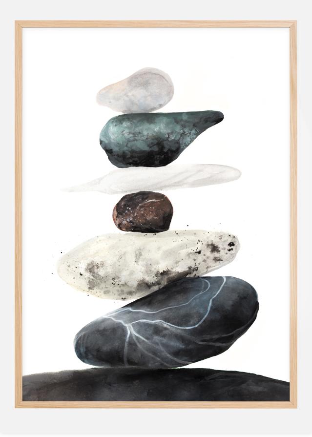 Stones from the beach Poster