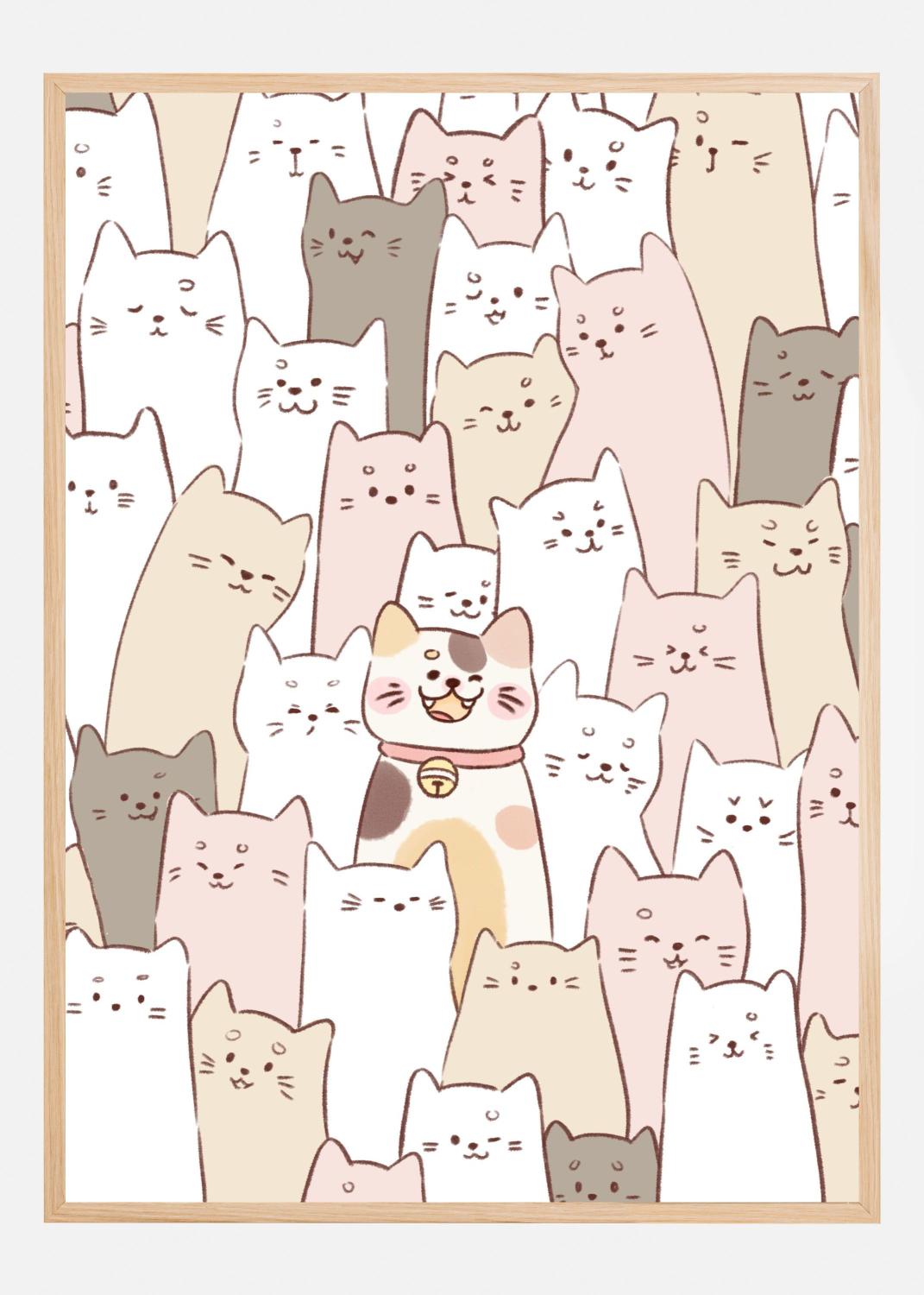 Product Image for Cute Kitten lock Poster (21x29.7 cm (A4))
