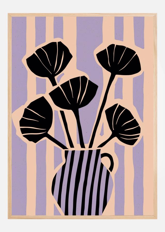 Striped Still Life II Poster