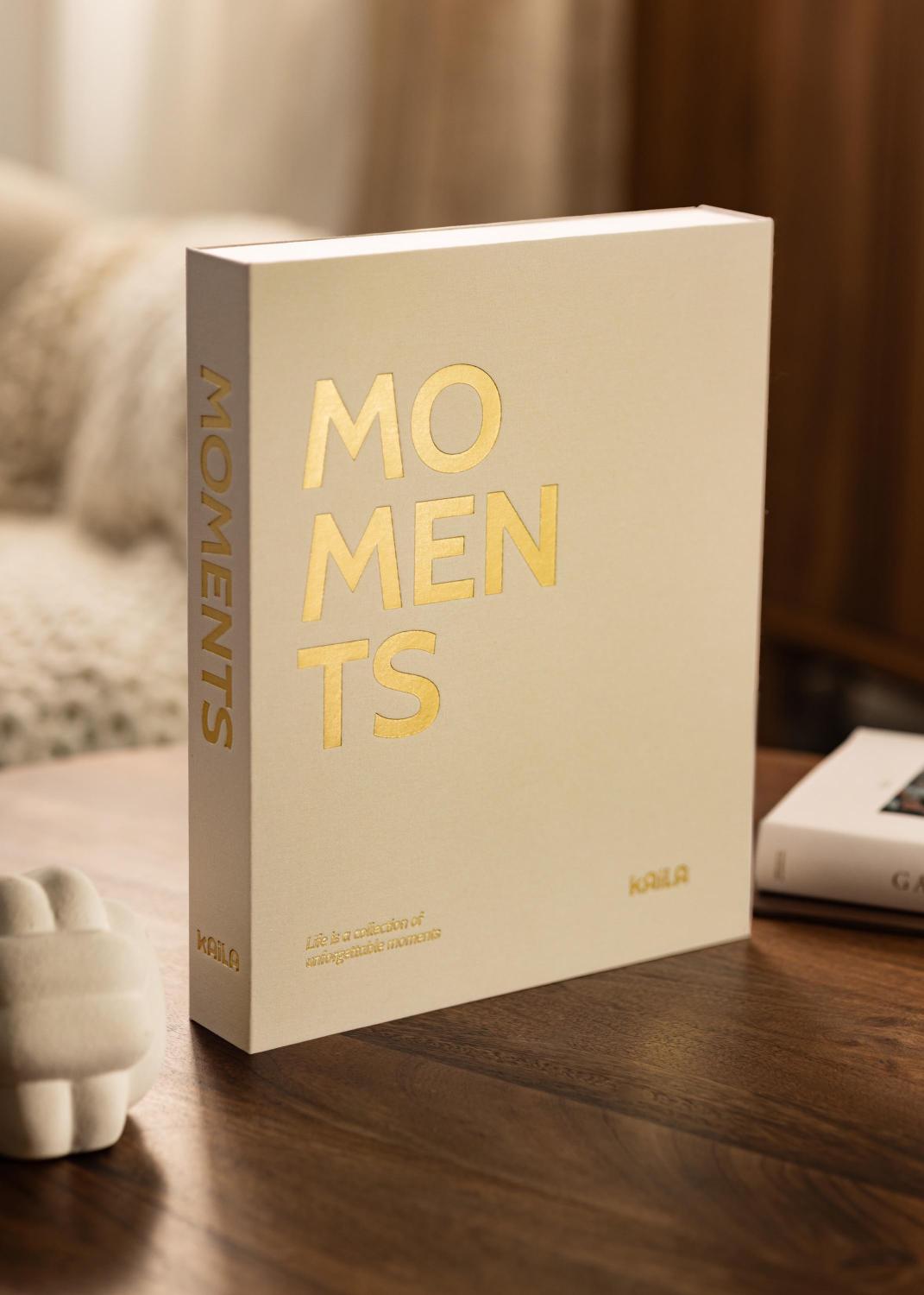 Product Image for KAILA MOMENTS Creme - Coffee Table Photo Album (60 Pages Noires)