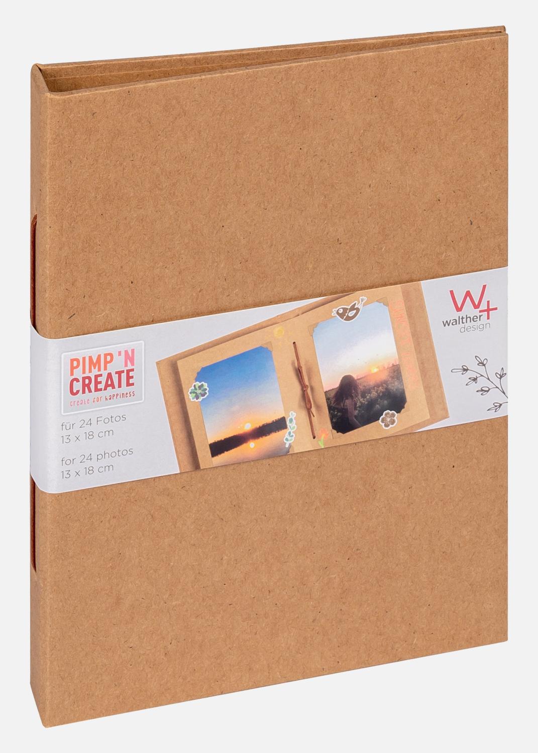 Product Image for Pac Mini Album Brun - 13,5x18,5 cm (12 Bruna sidor / 6 Feuilles)