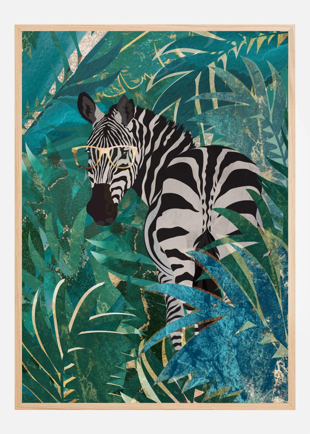 Product Image for Zebra in the jungle II Poster (21x29.7 cm (A4))