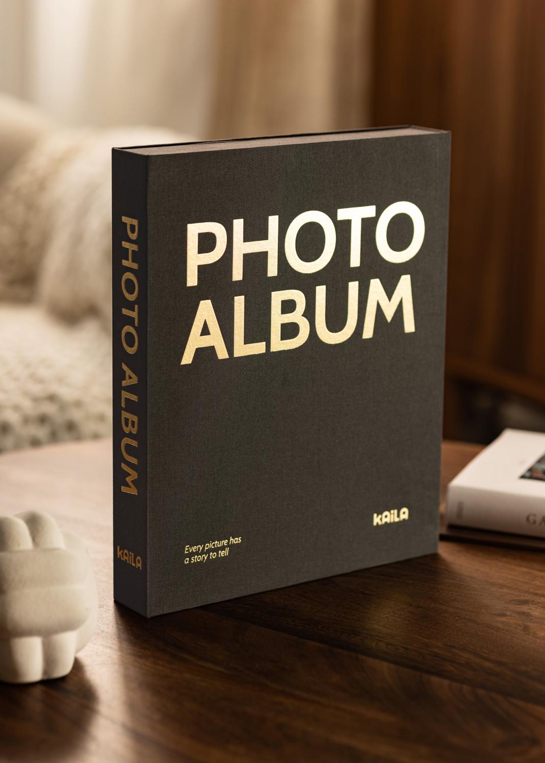 Product Image for KAILA PHOTO ALBUM Black - Coffee Table Photo Album (60 Pages Noires)
