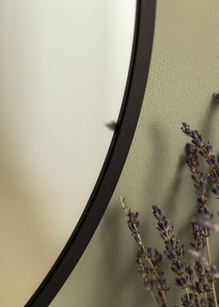 Miroir rond Modern Noir 51 cm Ø