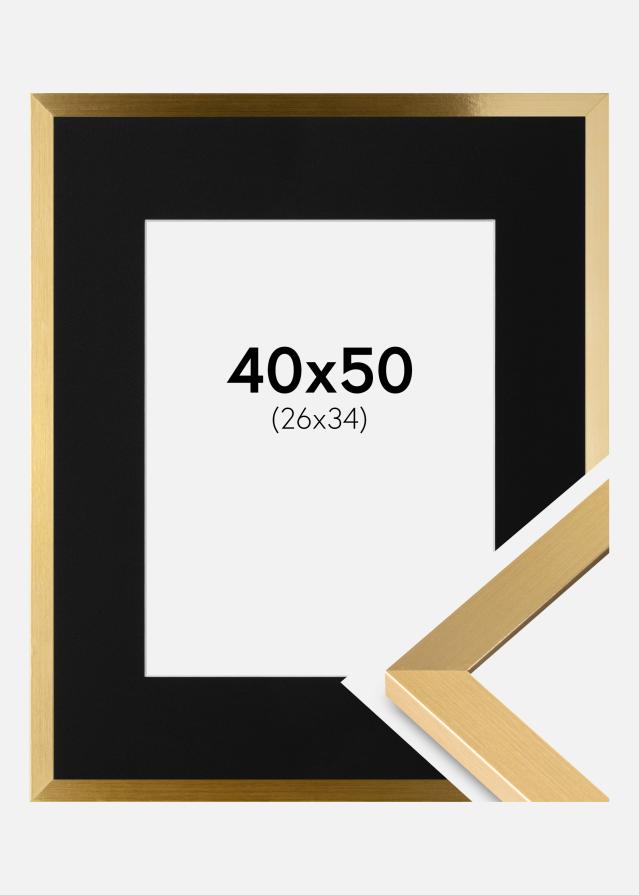 Cadre Selection Or 40x50 cm - Passe-partout Noir 27x35 cm