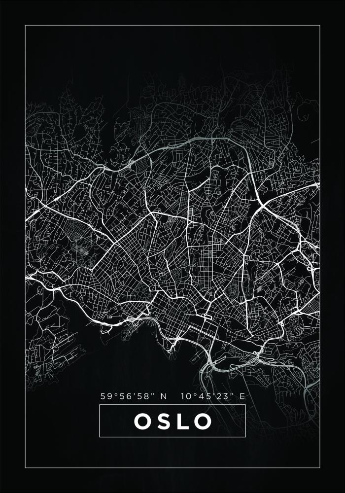 Map - Oslo - Black