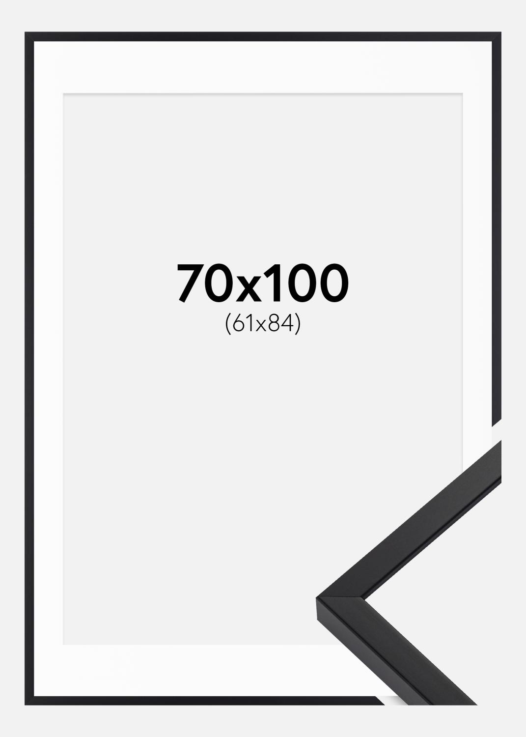 Product Image for Cadre E-Line Wide Noir 70x100 cm - Passe-partout Blanc 62x85 cm