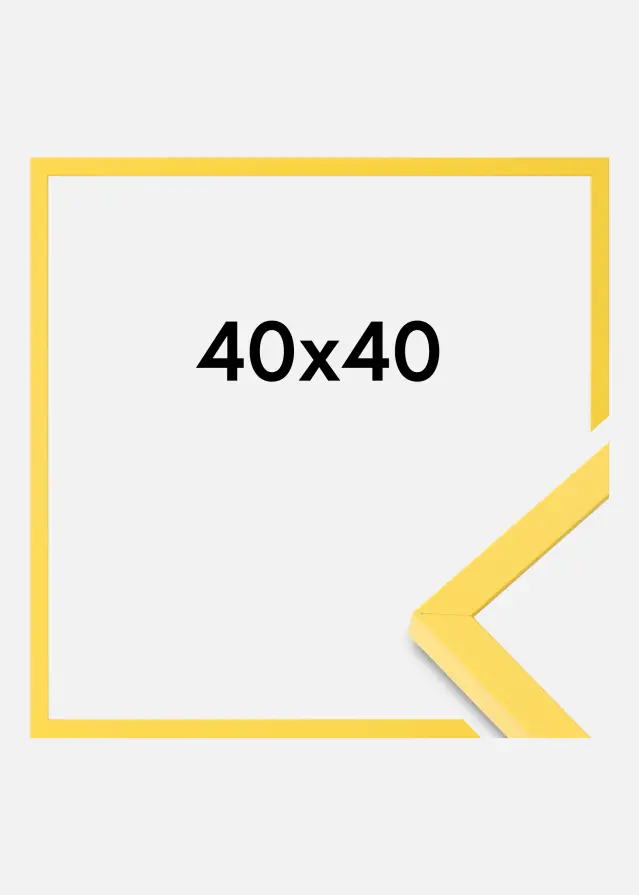 Colorful Verre acrylique Jaune 40x40 cm