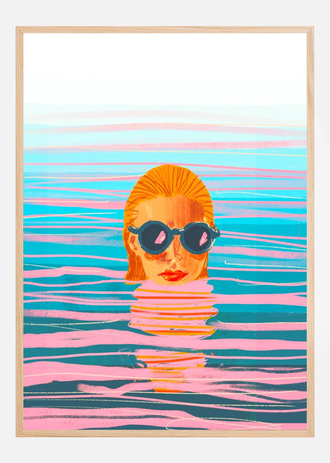 Product Image for Ocean swim Poster (21x29.7 cm (A4))