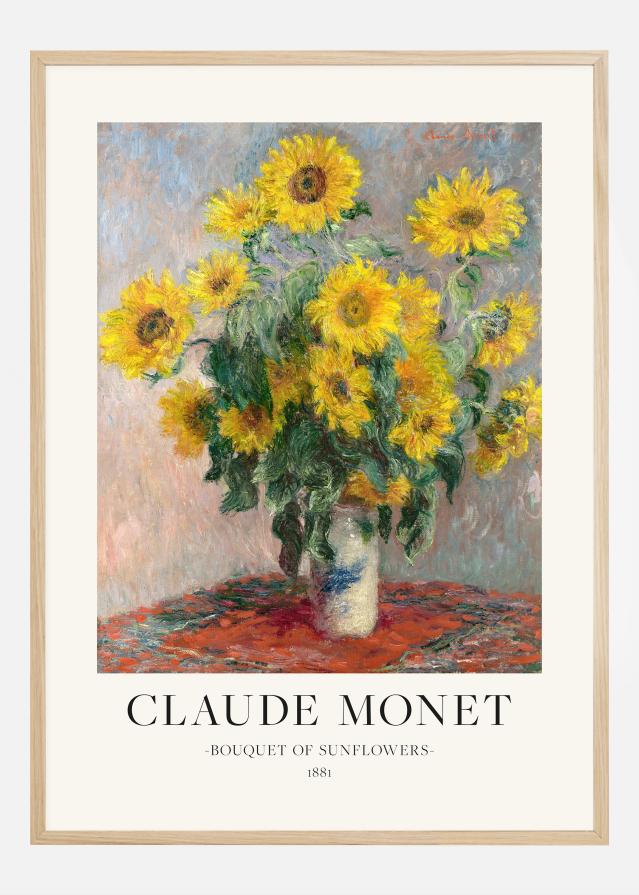 Claude Monet - Bouquet Of Sunflowers Poster