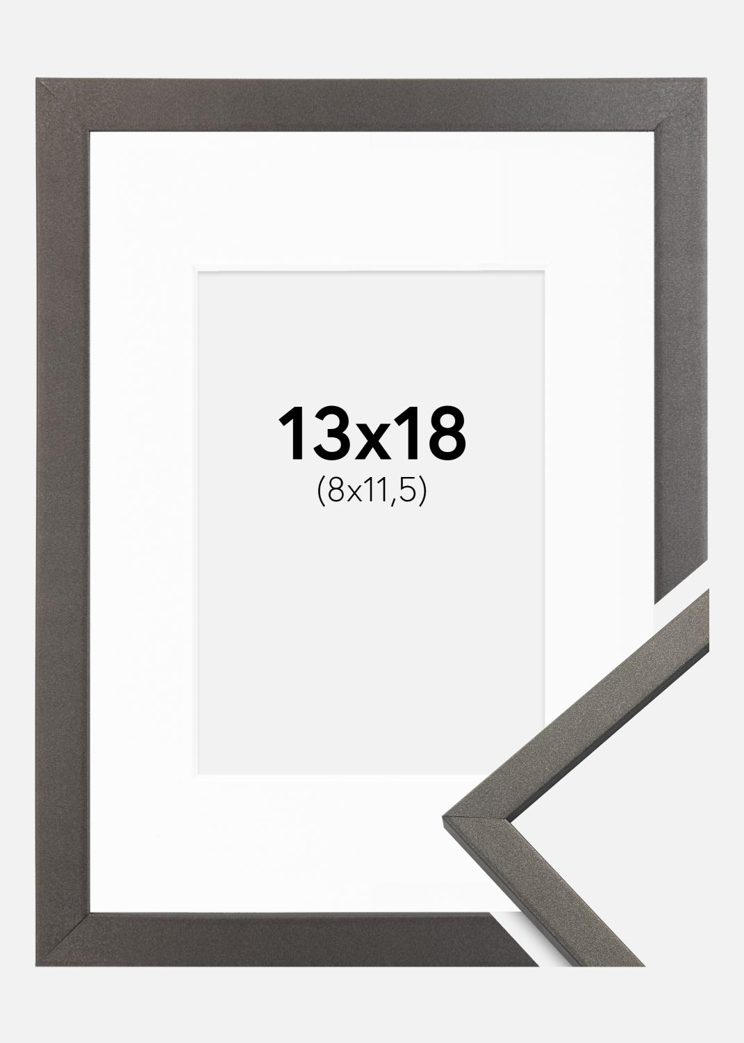Product Image for Cadre Edsbyn Graphite 13x18 cm - Passe-partout Blanc 9x12 cm