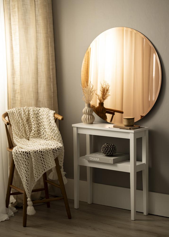 KAILA Miroir rond Rose Gold Deluxe diamètre 90 cm