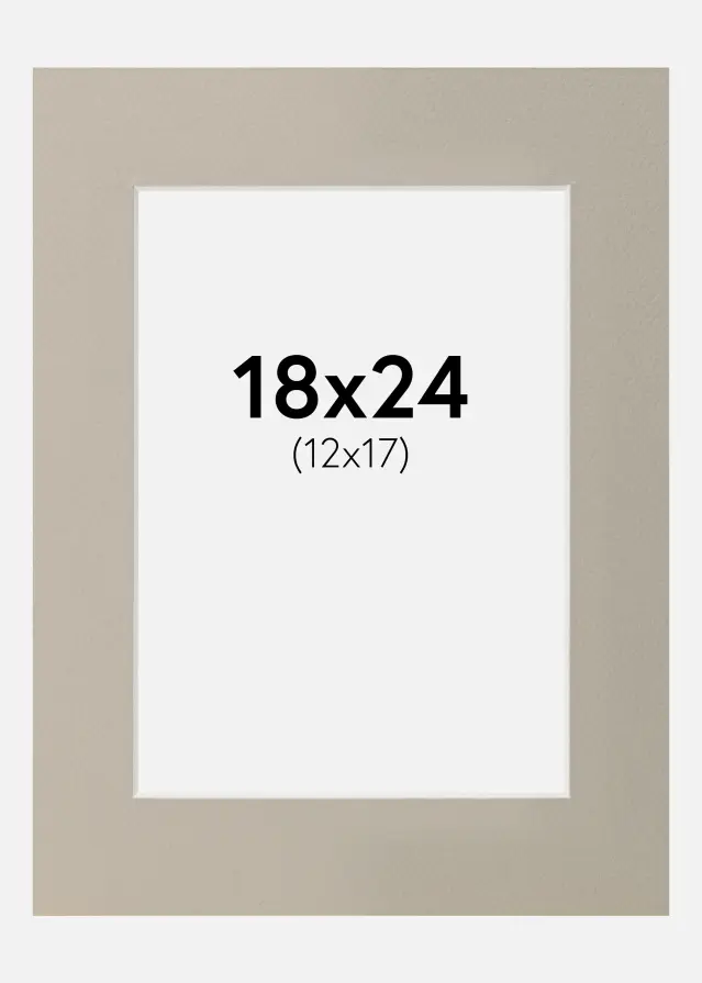 Passe-partout Gris Perle 18x24 cm (12x17)