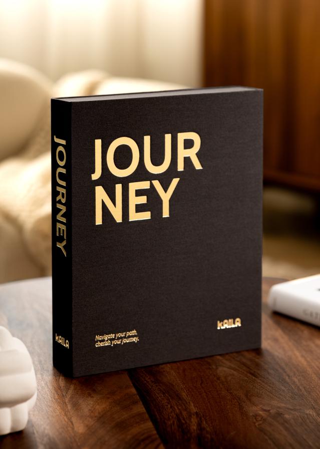 KAILA JOURNEY Black - Coffee Table Photo Album (60 Pages Noires)