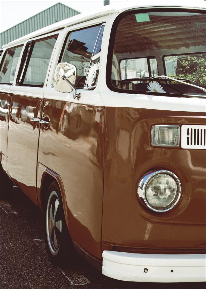 Red Volkswagen Bus Poster