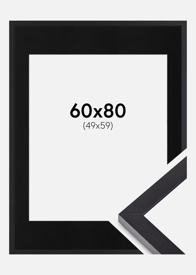 Cadre Selection Noir 60x80 cm - Passe-partout Noir 50x60 cm