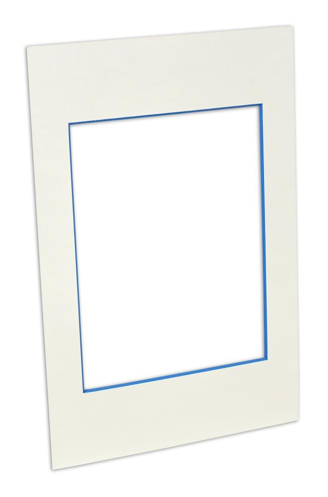 Passe-partout Blanc (noyau bleu) - Sur mesure
