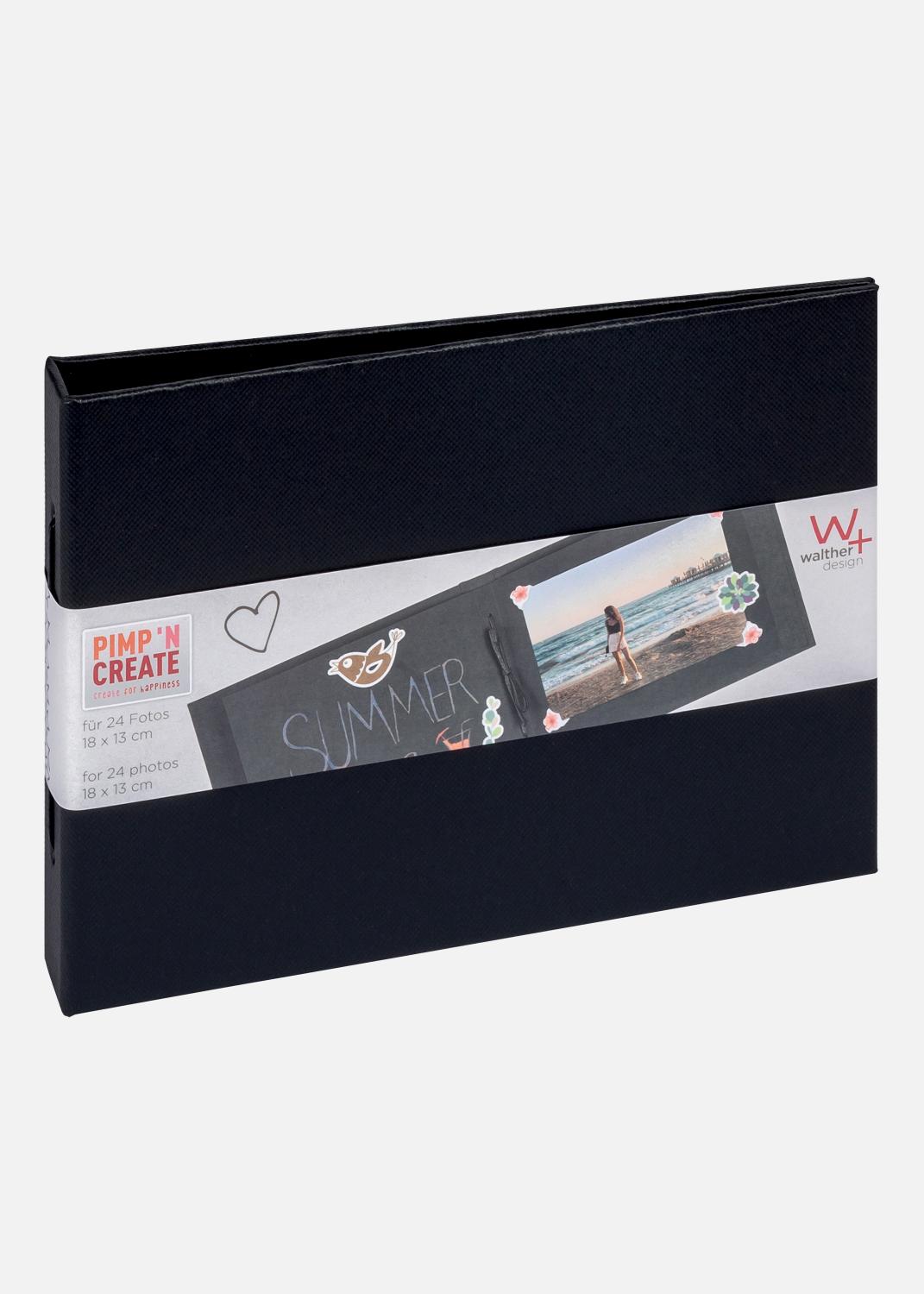 Product Image for Pac Mini Album Noir - 15,5x11 cm (12 Pages noires / 6 Feuilles)