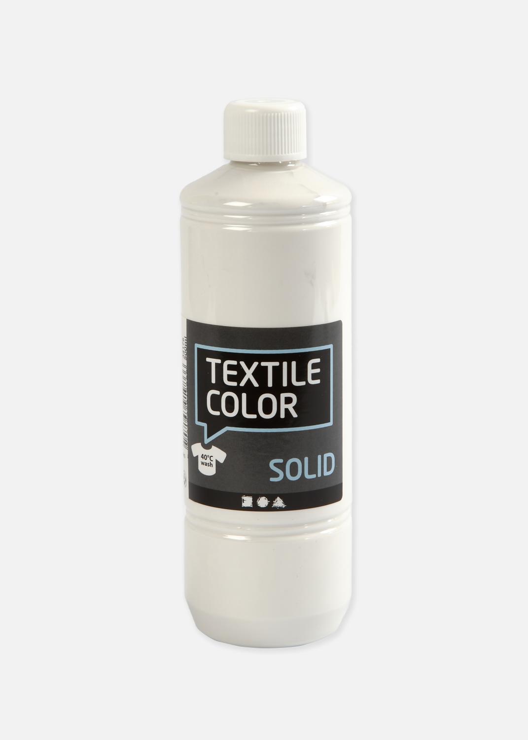 Product Image for Peinture Textile Solid Opaque Blanc 500 ml