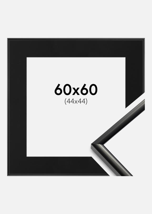 Cadre New Lifestyle Noir 60x60 cm - Passe-partout Noir 45x45 cm