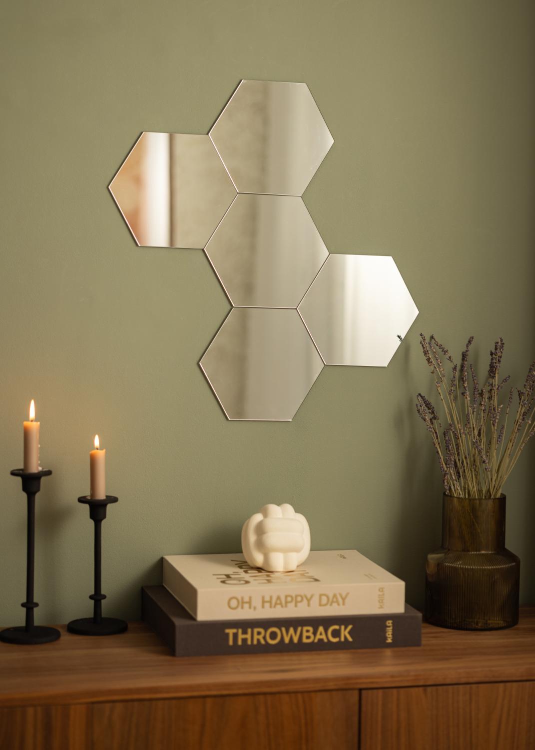 Product Image for Miroir Set Hexagon 18x21 cm - 5 St
